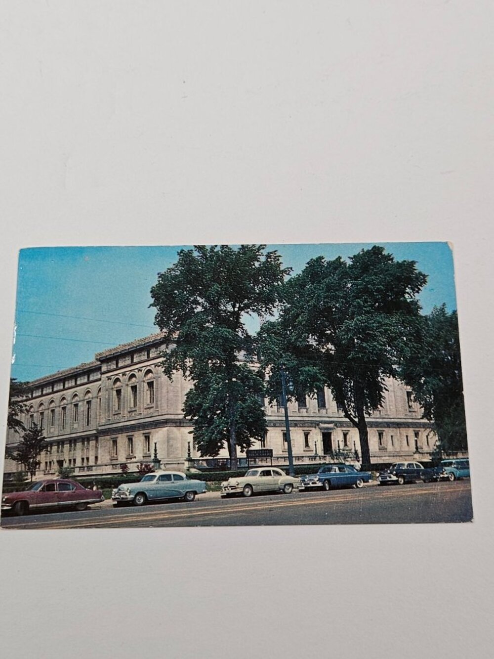 Detroit Public Library Woodward Avenue Detroit Michigan Postcard